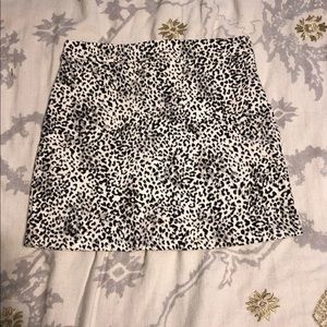 Animal print skirt